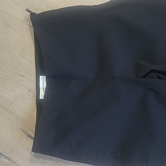 Everlane Pants Women's sz 2 Black The Side Zip Mid Rise Stretch Crop Pants - Picture 5 of 11
